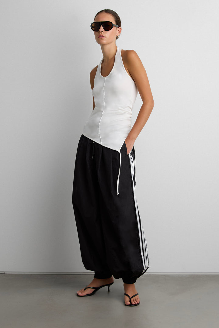 ASYMMETRICAL TANK TOP in Ivory — alternate angle