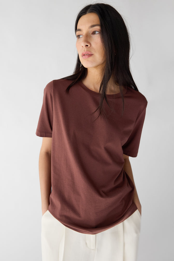 COTTON MODAL CREWNECK T-SHIRT
