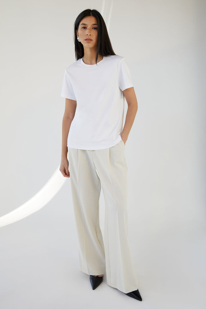 COTTON MODAL CREWNECK T-SHIRT