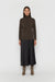 Turtleneck top in chestnut — image