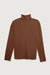 Turtleneck top in bison — main image
