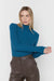 Turtleneck top in legion blue — main image