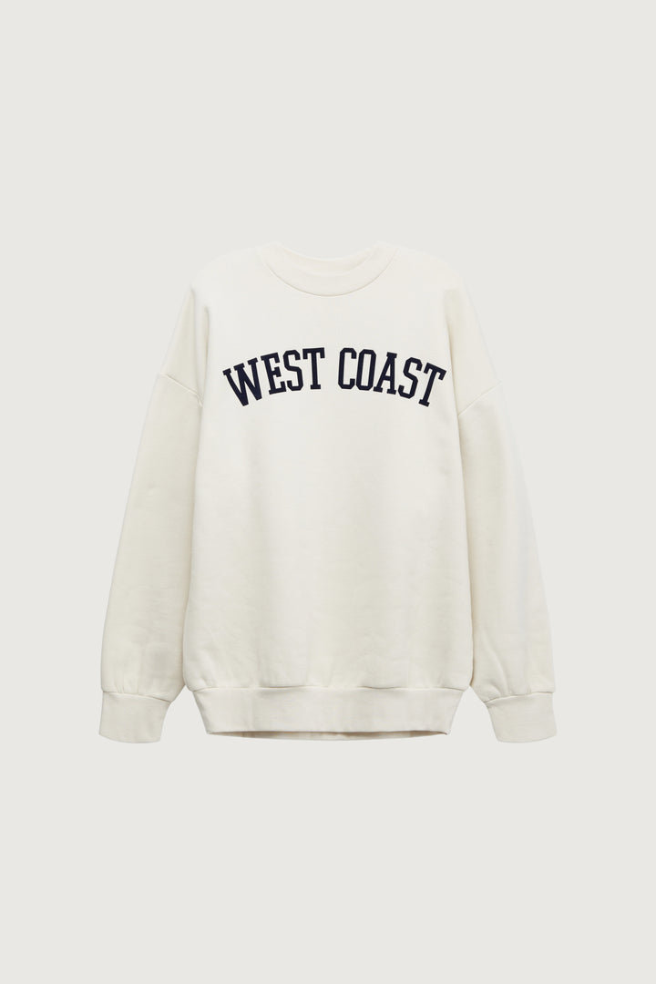 OVERSIZED GRAPHIC SWEATSHIRT in Birch Parisian Night W — alternate angle