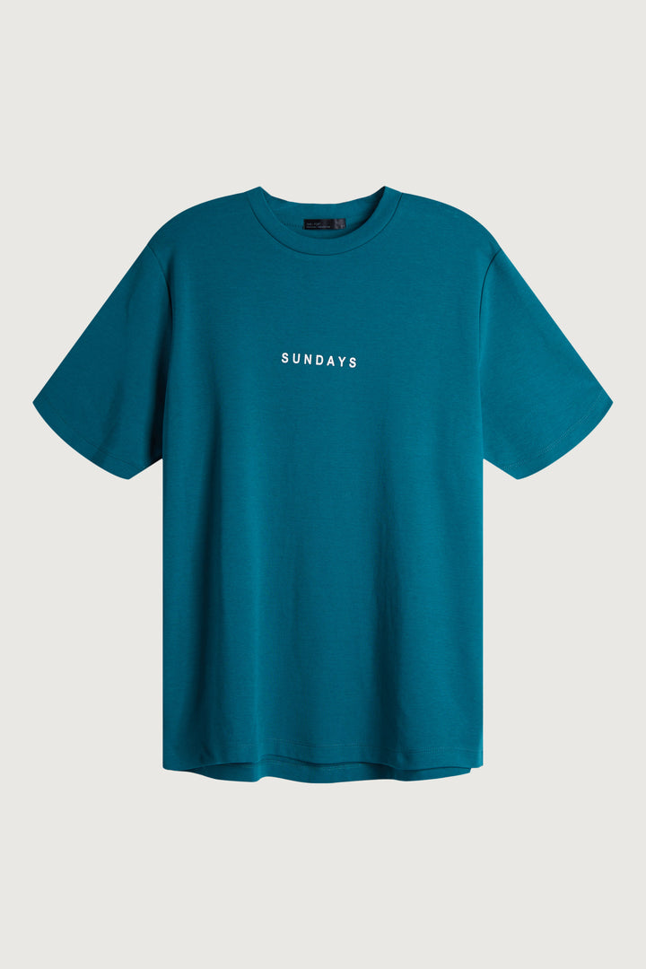 SUNDAYS TEE in Shaded Spruce — alternate angle