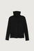 Button up turtleneck in black — main image