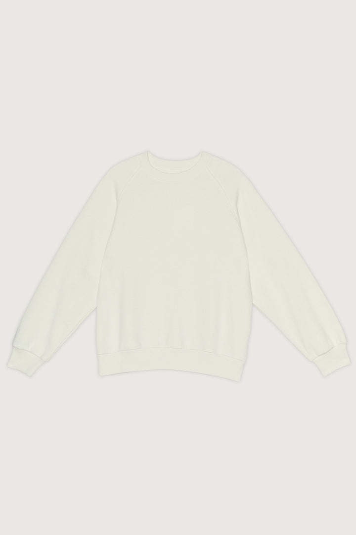 CREWNECK SWEATSHIRT in Cream — alternate angle