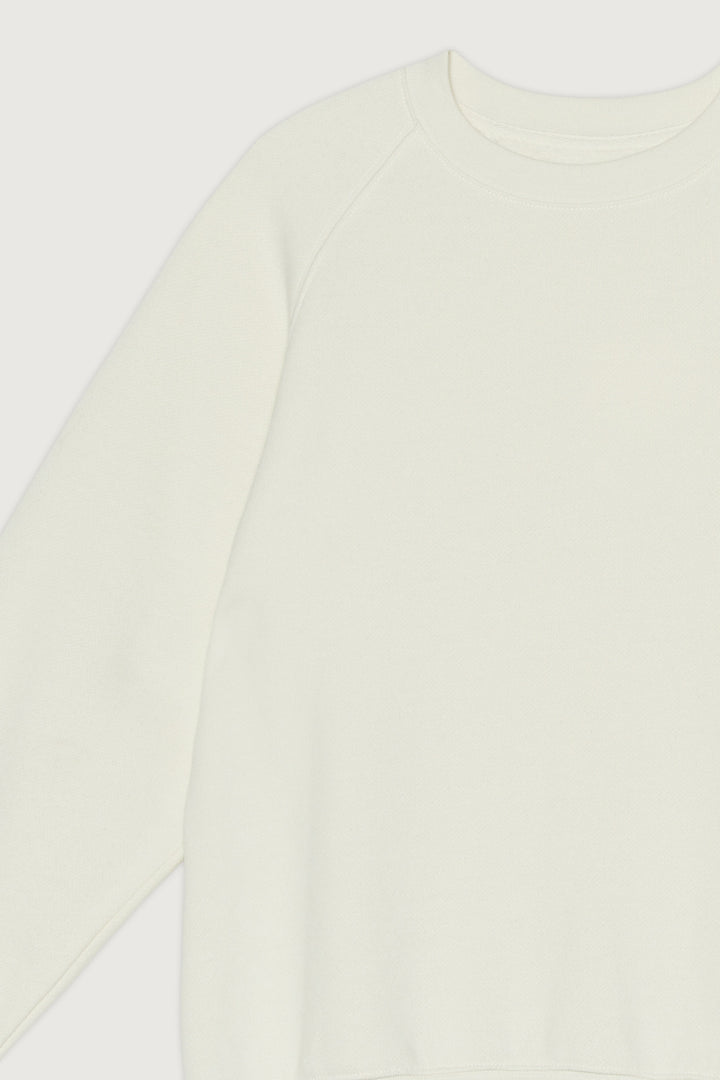 CREWNECK SWEATSHIRT in Cream — alternate angle