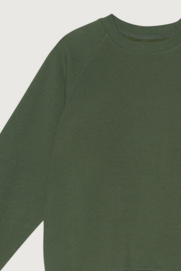 CREWNECK SWEATSHIRT in Thyme — alternate angle