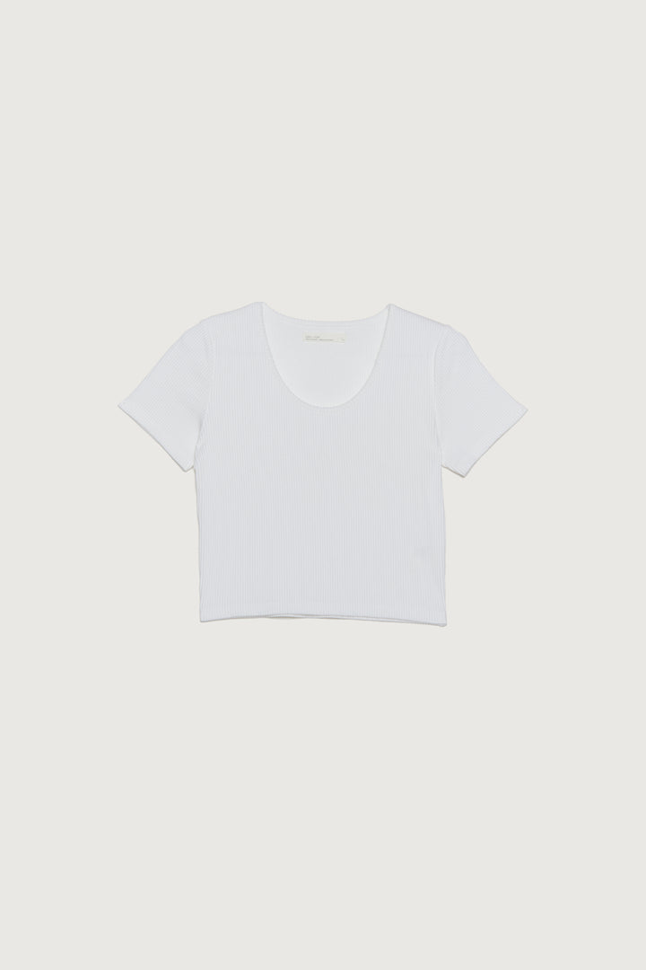 BABYDOLL T-SHIRT in White — alternate angle