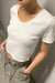 Babydoll t-shirt in white — main image