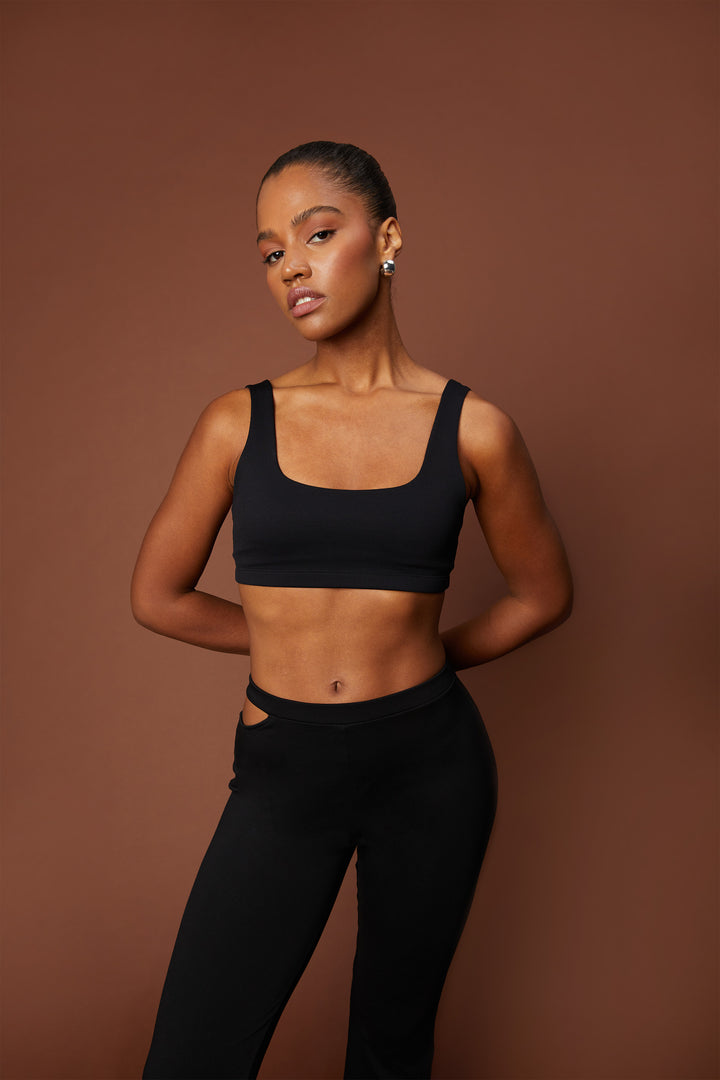 TANK BRALETTE in Black — alternate angle