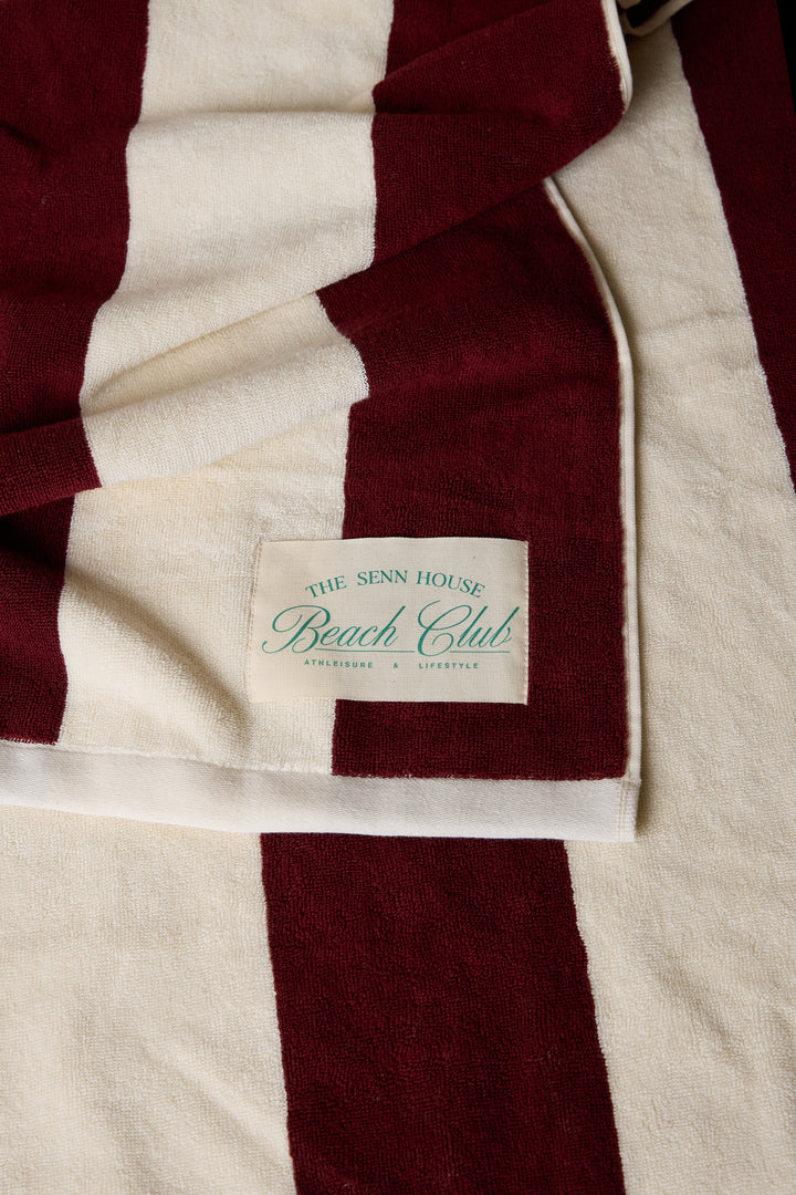 BEACH CLUB TOWEL in Syrah — alternate angle