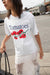 Tomato graphic t-shirt in white — main image