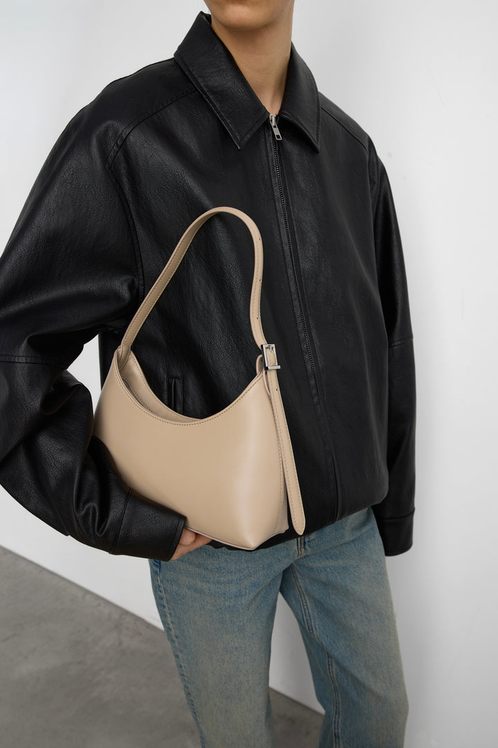 AVERY SHOULDER BAG in Sand — alternate angle