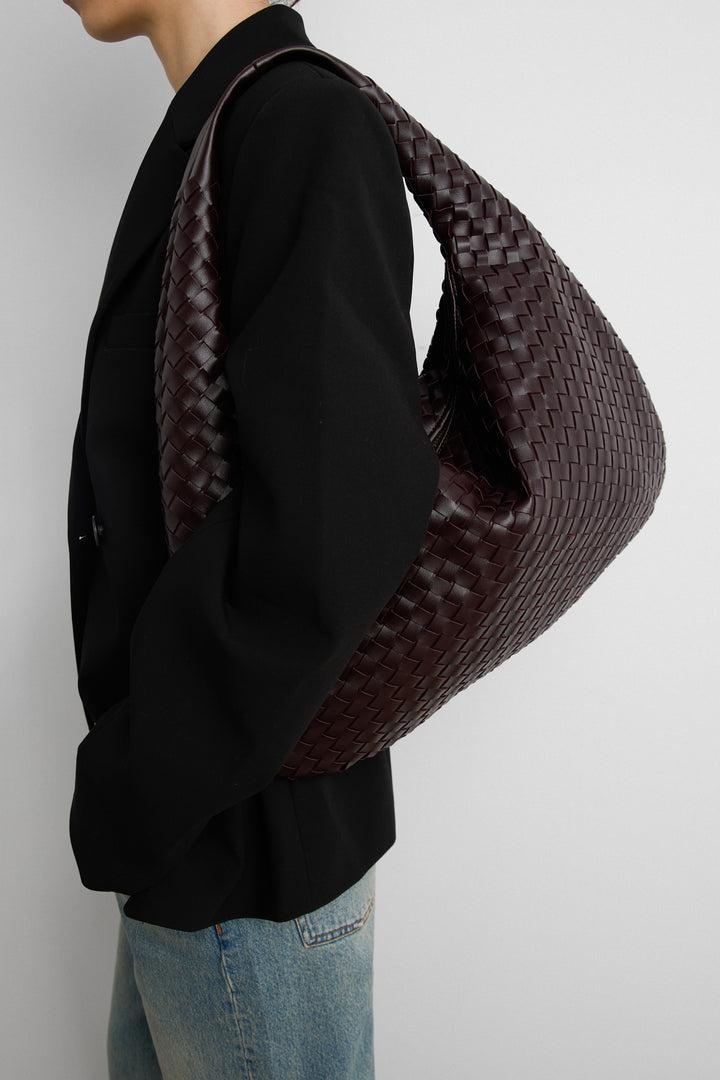BLAKE SHOULDER BAG in BORDEAUX — alternate angle