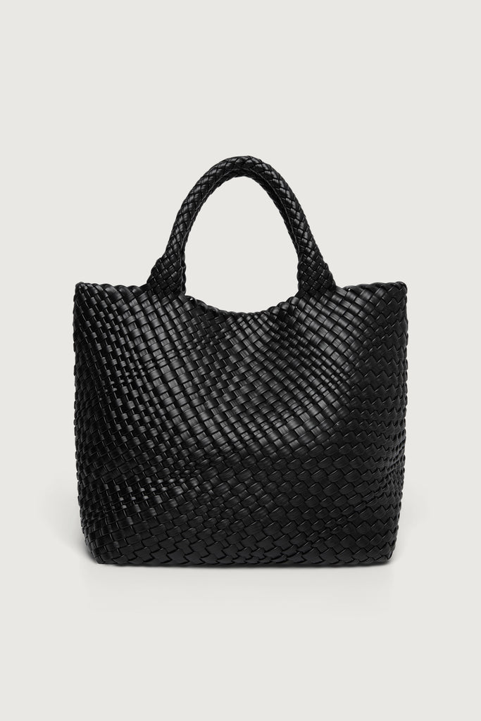 Woven Vegan Leather Tote Bag | OAK + FORT