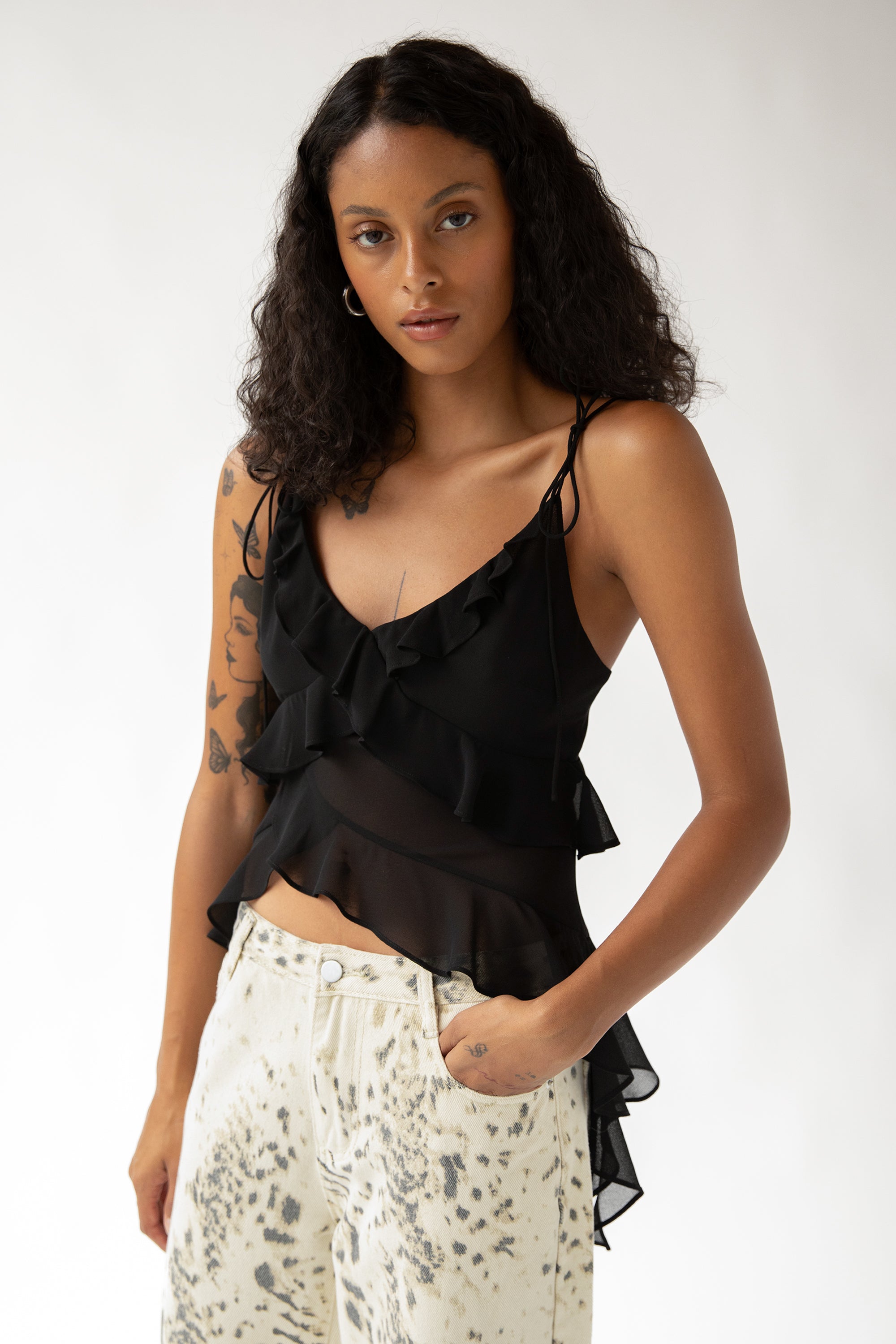 Ruffled Tank Top | OAK + FORT