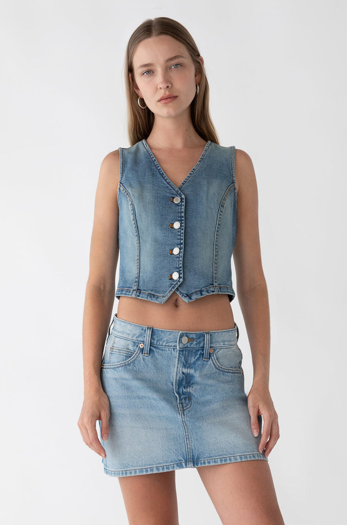 Denim Vest | OAK + FORT
