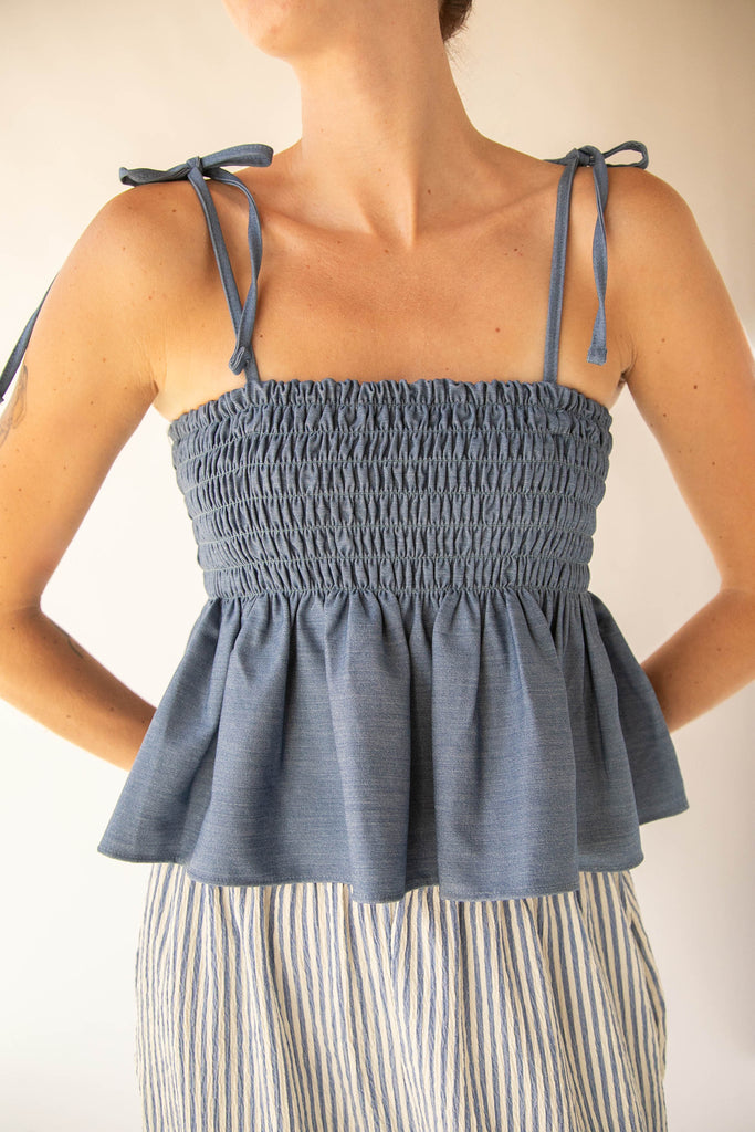 smocked tank