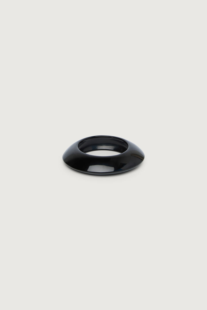 CHUNKY BANGLE in Black Onyx — alternate angle