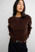 Button up cardigan in coffee bean — main image