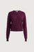 Button up cardigan in fig — main image