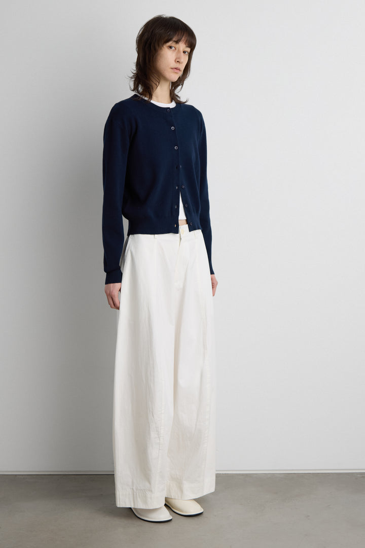 BUTTON UP CARDIGAN in Navy — alternate angle