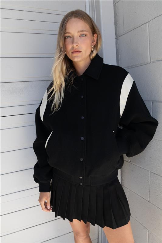 Varsity Wool Blend Bomber OAK FORT