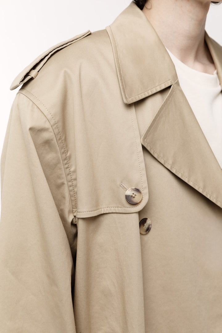 WATER REPELLENT COTTON TRENCH COAT