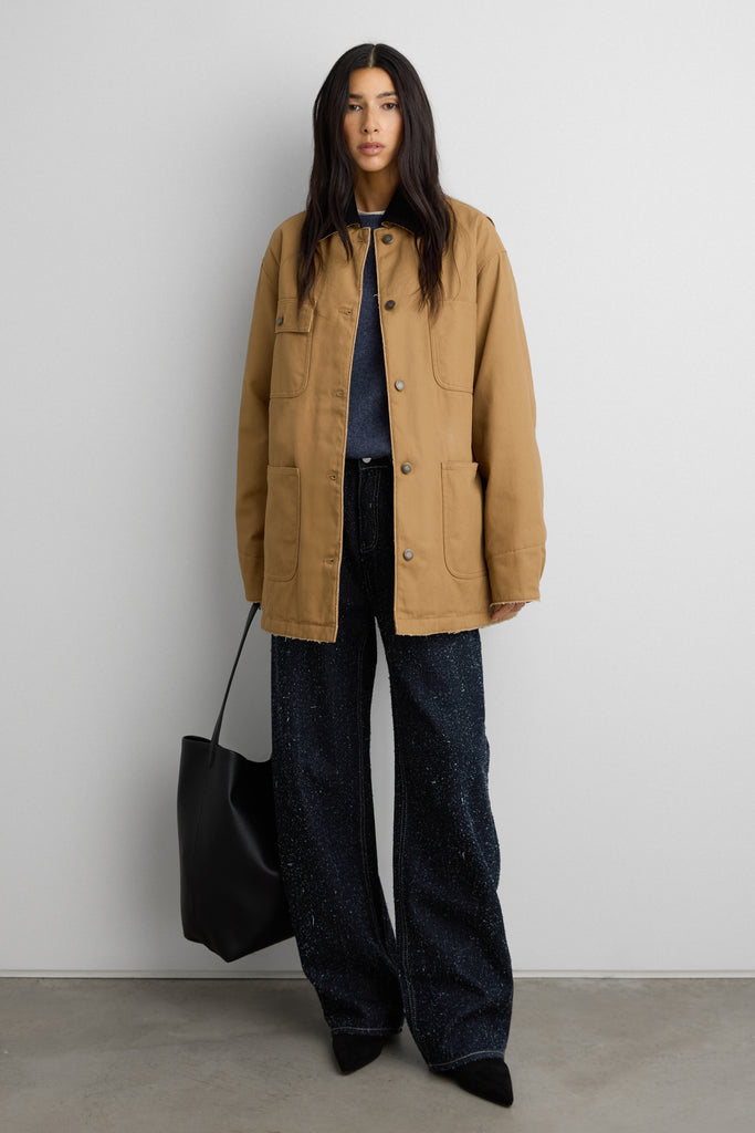 Quilted Chore Jacket | OAK +.FORT – OAK + FORT