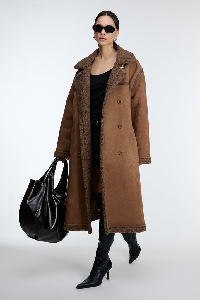 ジャケット・アウター Archive Suede Leather Long Coat Studded 61N315s3LDL._AC_SX522_.jpg