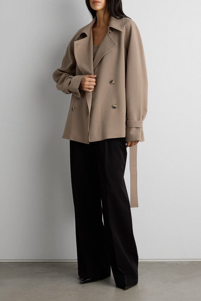 Short Oversized Trench Coat | OAK + FORT