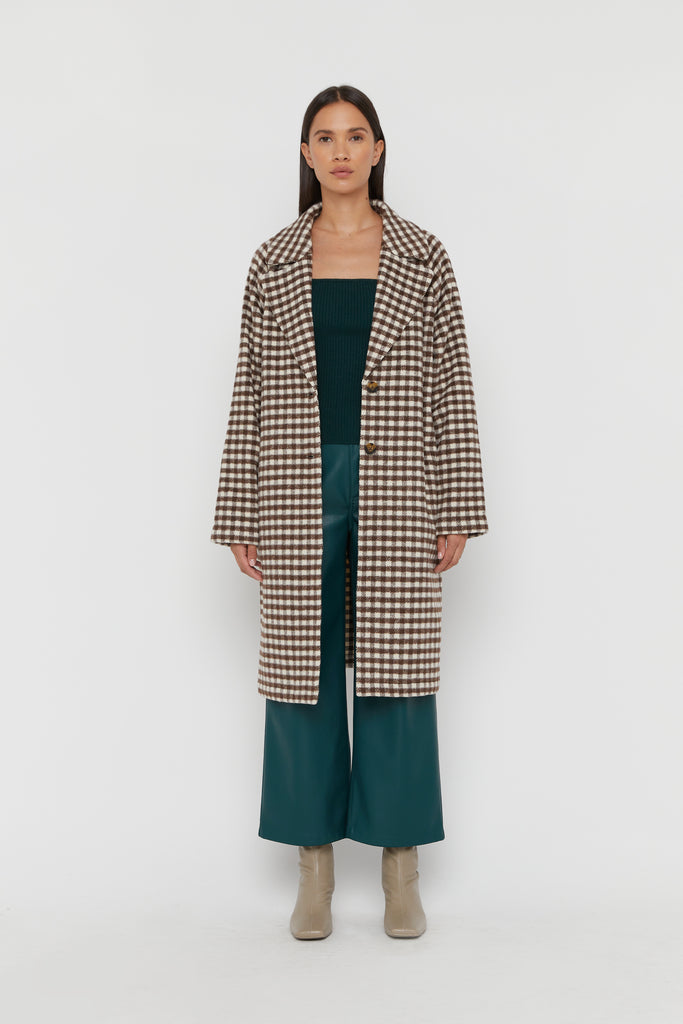 Houndstooth Coat OAK FORT
