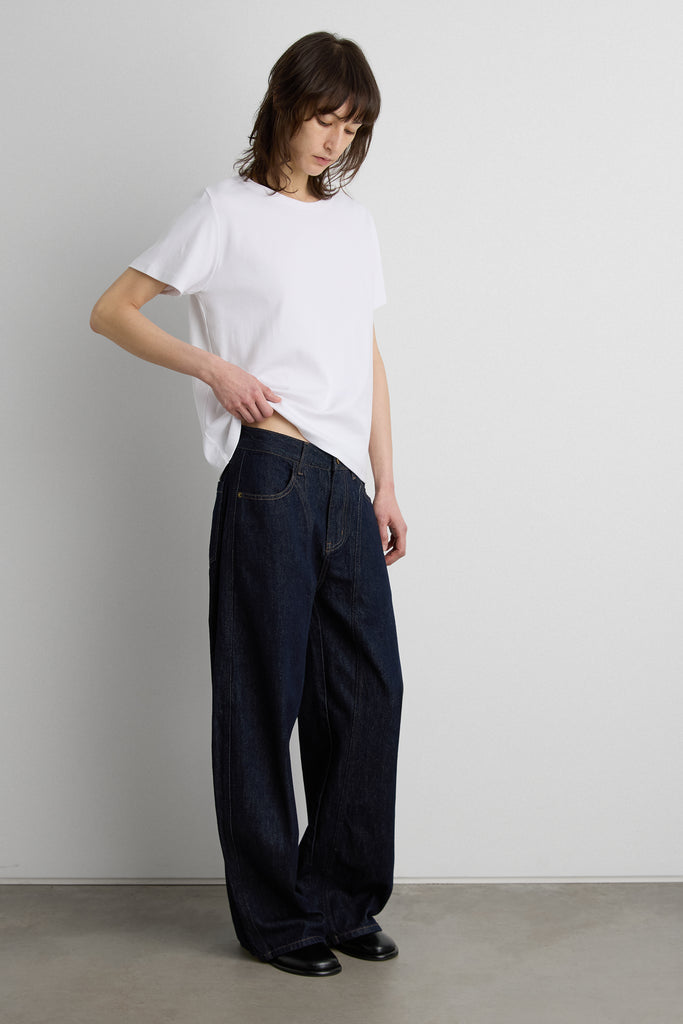 Front Seam Curved Leg Jean with Front Seam Detail | OAK + FORT