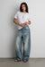 MID-RISE WIDE LEG VINTAGE WASH JEAN