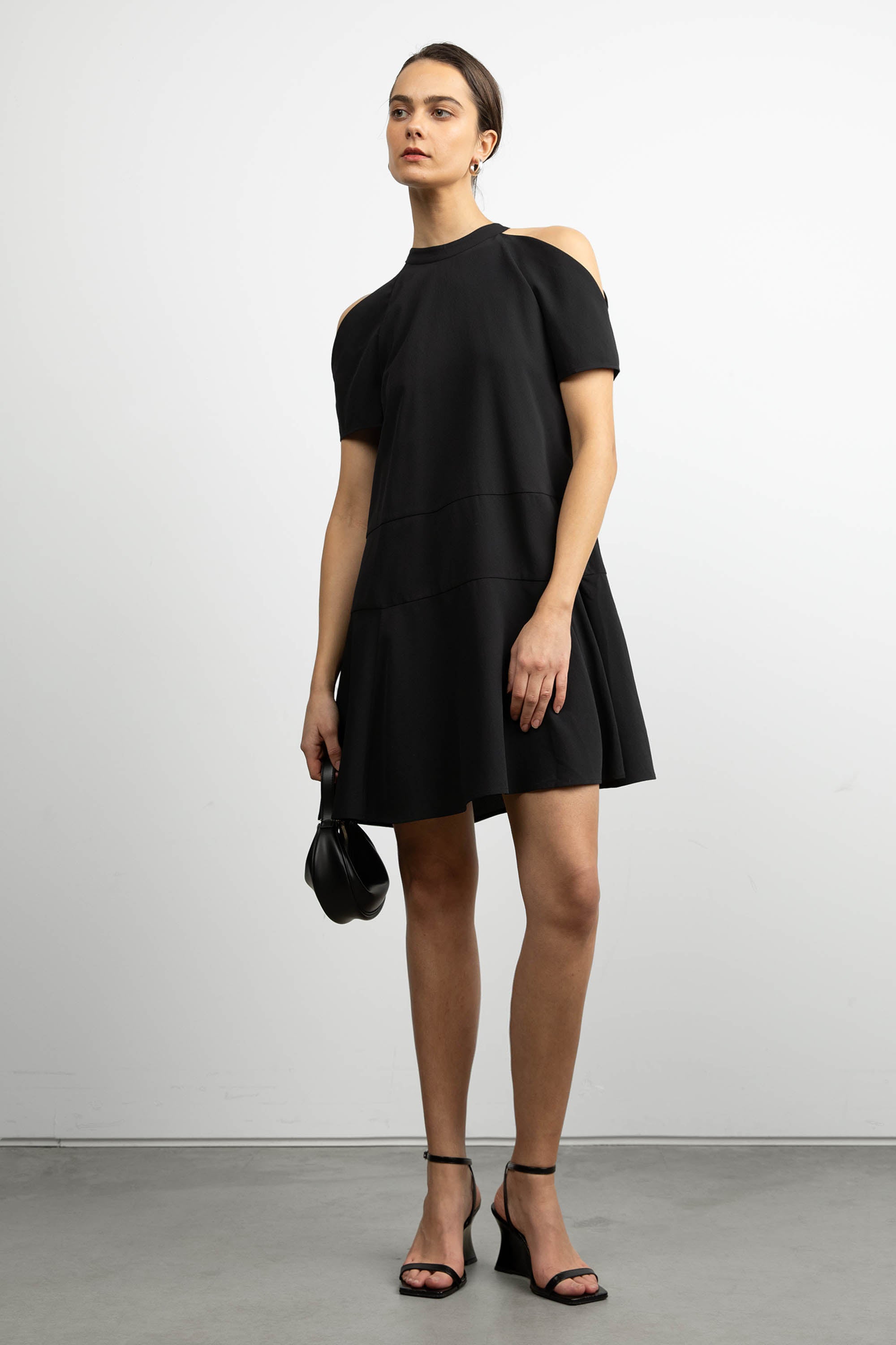 Mock neck mini dress sale