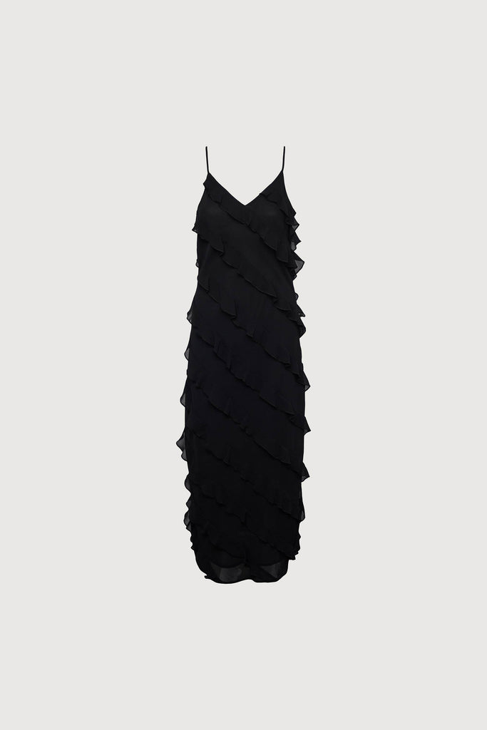 Black ruffle sales