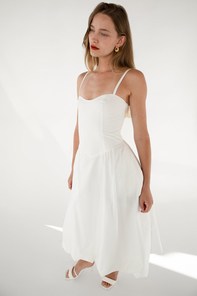 【マーシャ】Cotton Poplin Wave Tuck Dress マーシャ】Cotton Poplin Wave Tuck Dress bkk24447_floral_xl