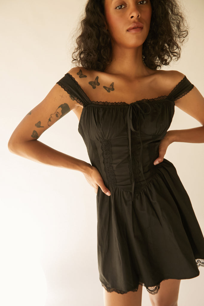Mini Dress with Lace | OAK + FORT