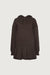 Hoodie mini dress in coffee bean — main image
