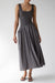 String pocket maxi dress in charcoal — main image