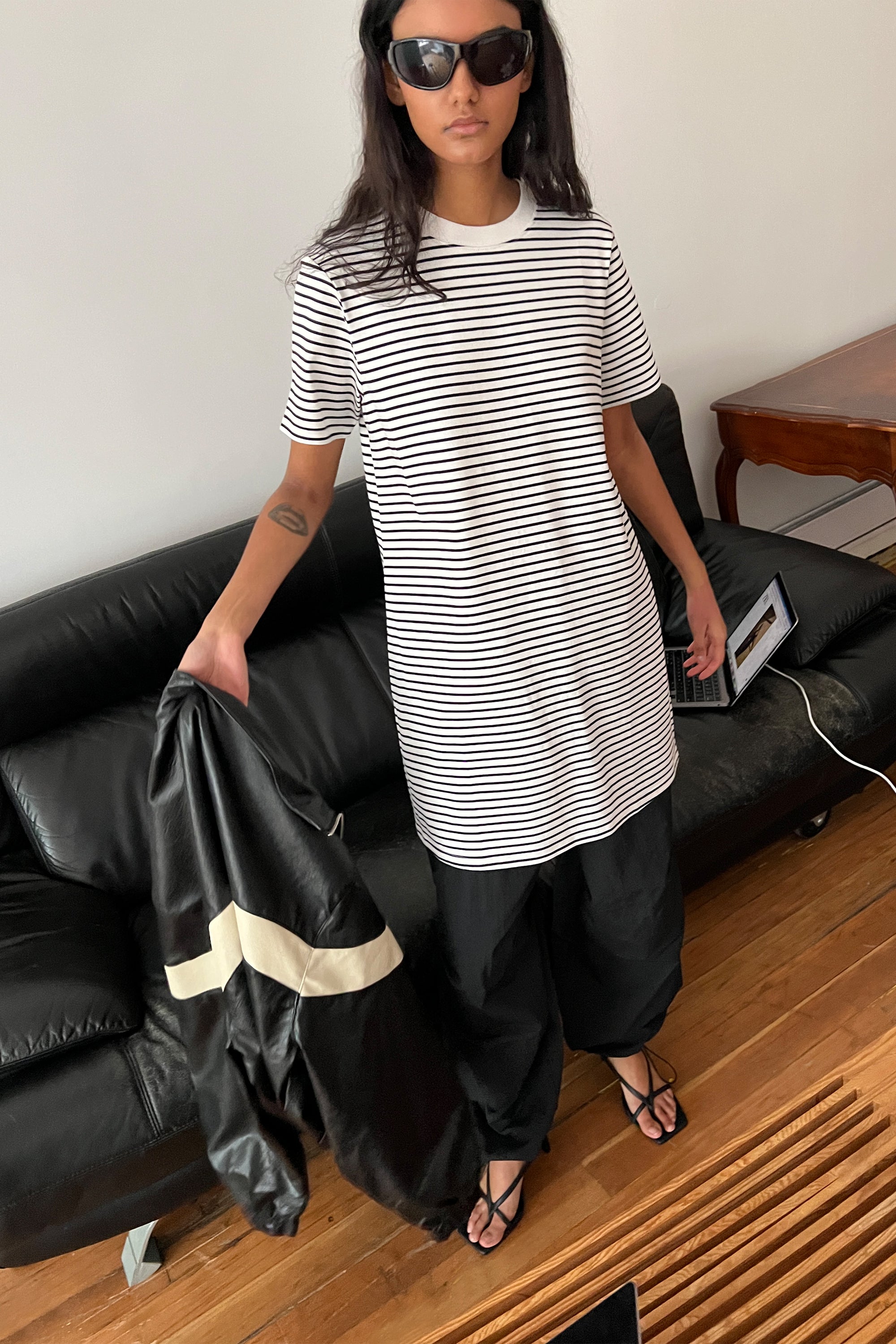 Black t shirt dress near me best sale