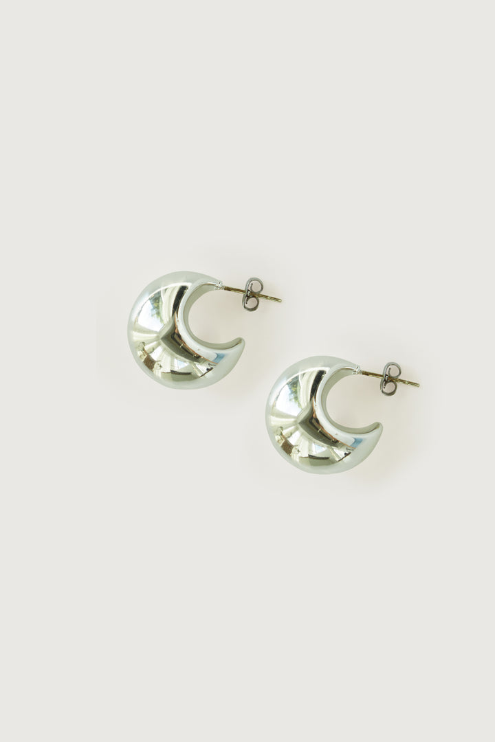 CHUNKY HALF MOON EARRING