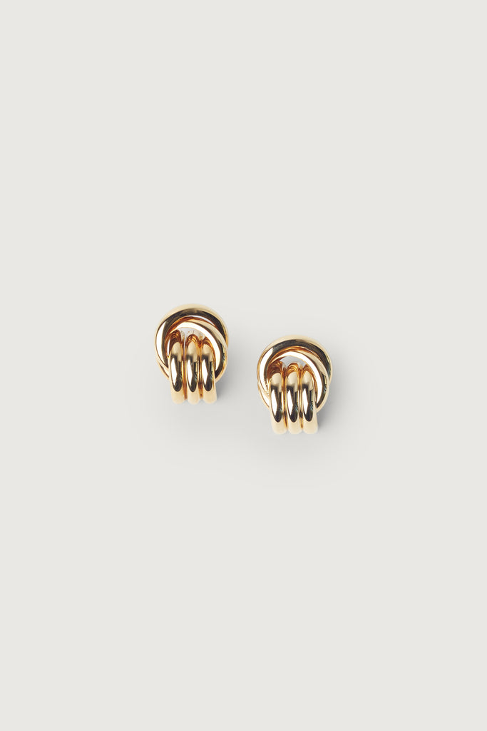 Gold triple hoop earrings store