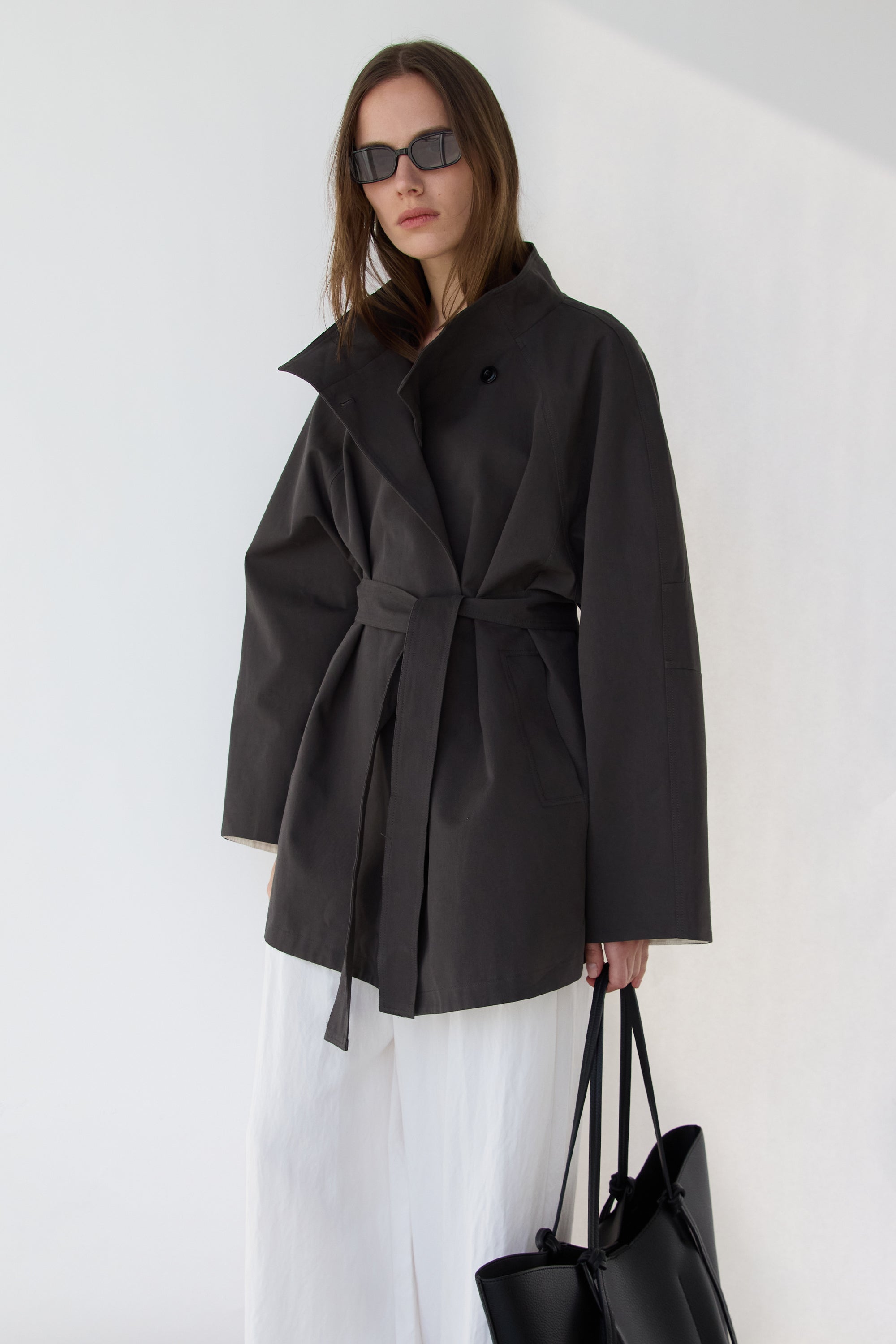 Cable Knit Collared Cardigan | OAK + FORT