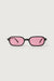 90's rectangular sunglasses in black pink — main image