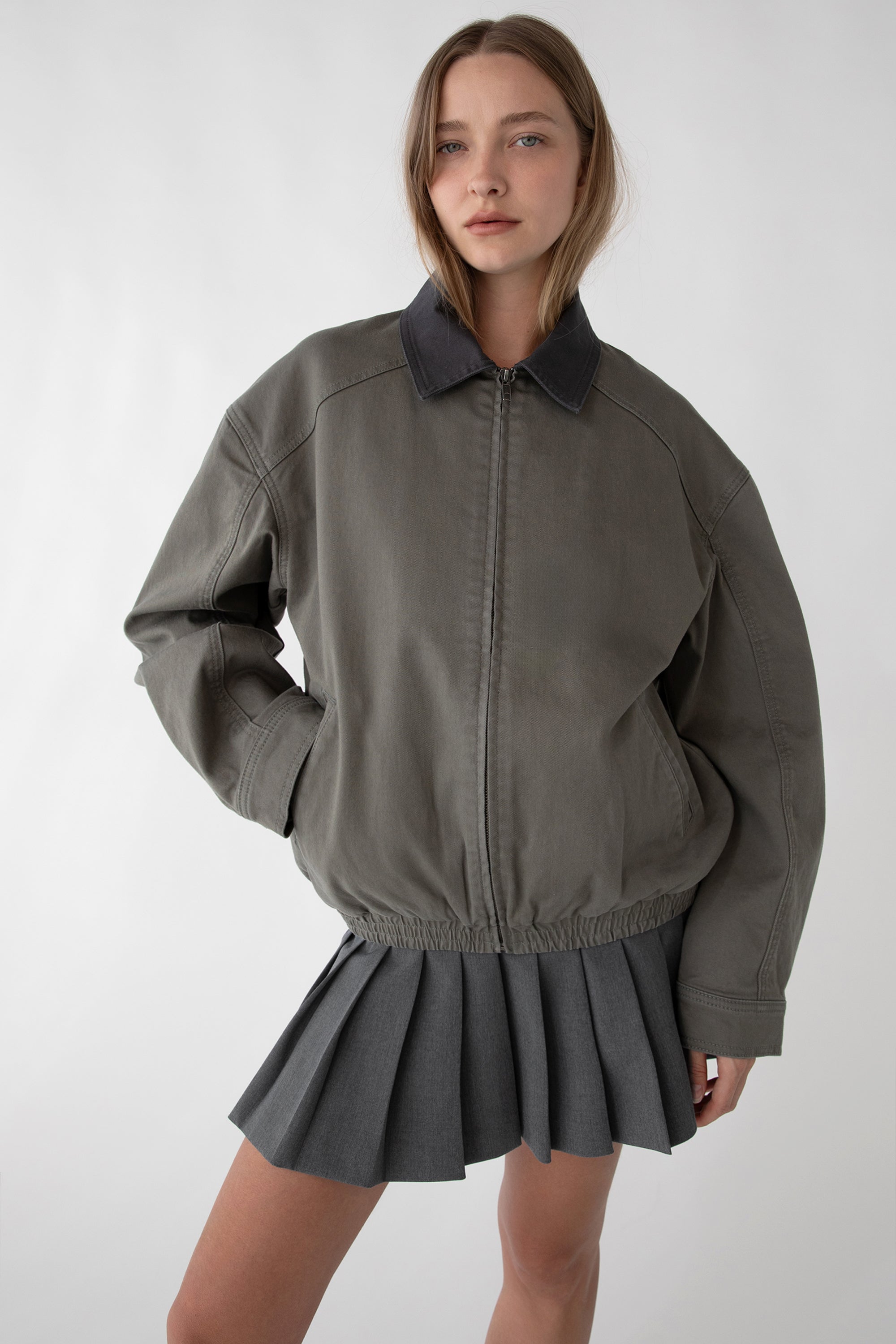 Twill Bomber Jacket | OAK + FORT