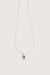 ROLO CHAIN NECKLACE WITH OVAL ZIRCONIA