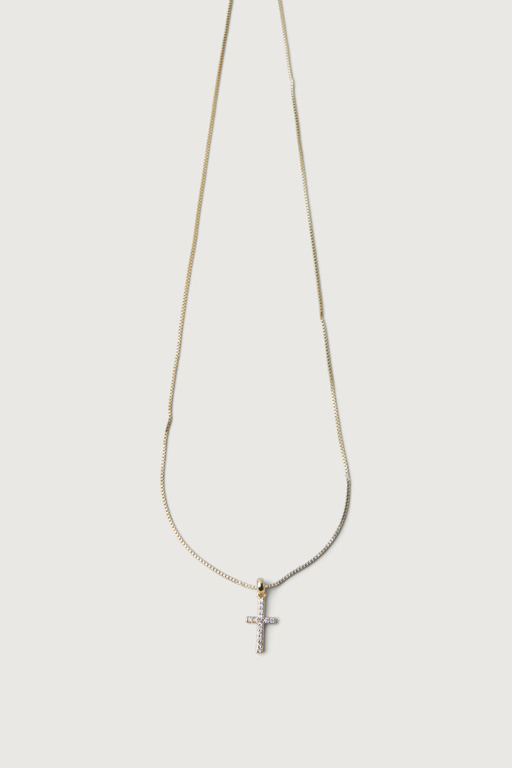 ZIRCONIA CROSS NECKLACE