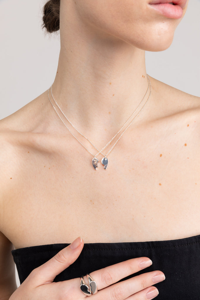 Half a heart necklace deals